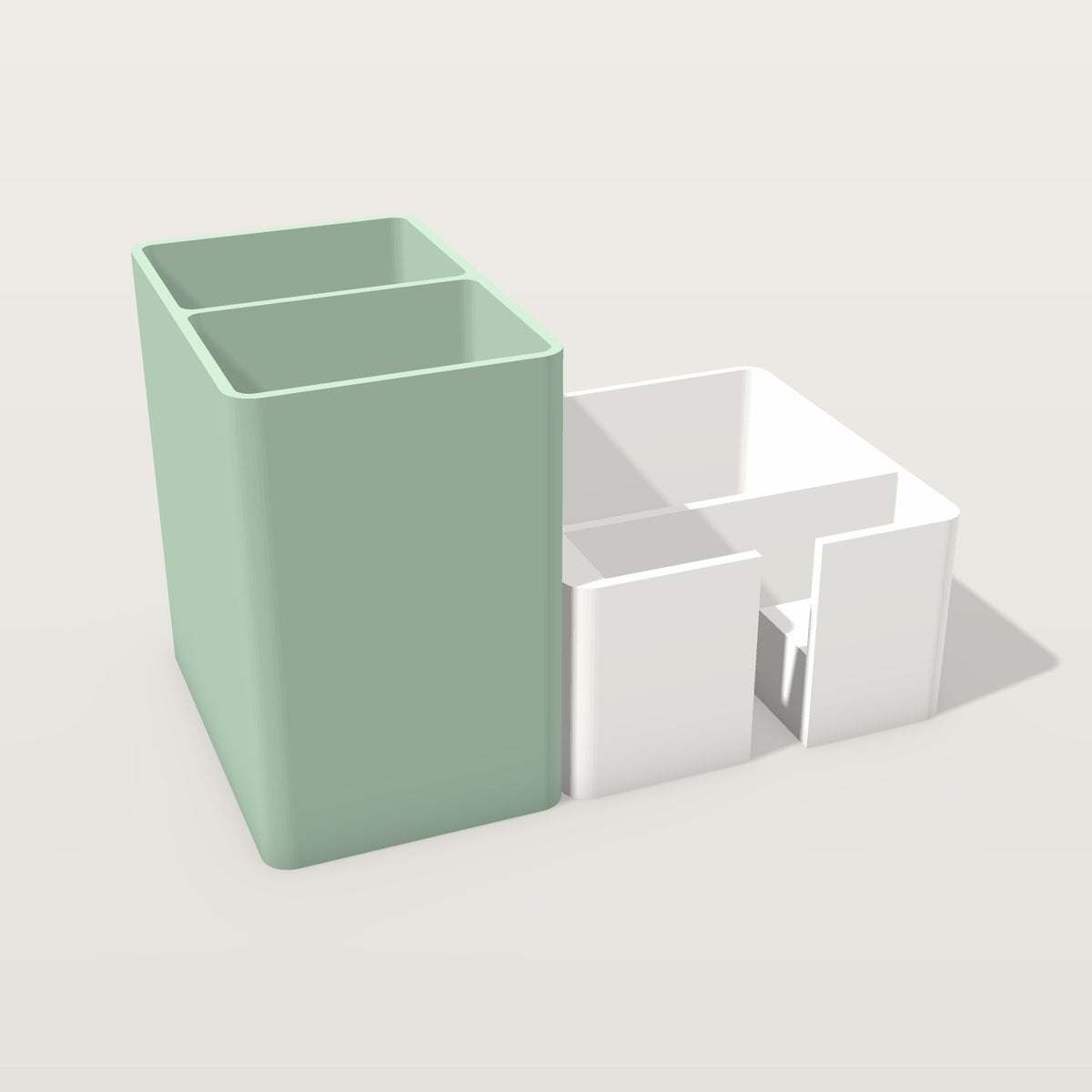Organizer modulare composizione D compatta: portapenne e porta-telefono